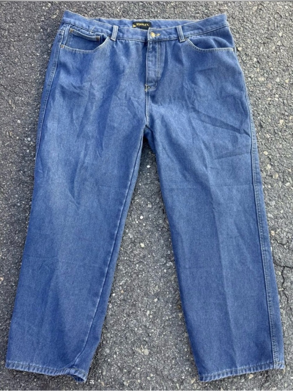 Stanley Men's Relaxed Fit Blue Jeans